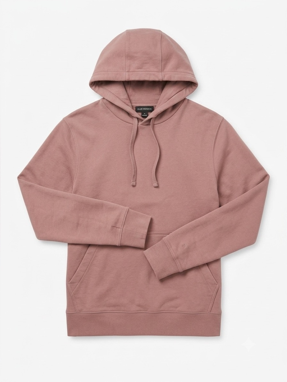Club Monaco Heritage Crest Hoodie - Mauve Pink - Size Large